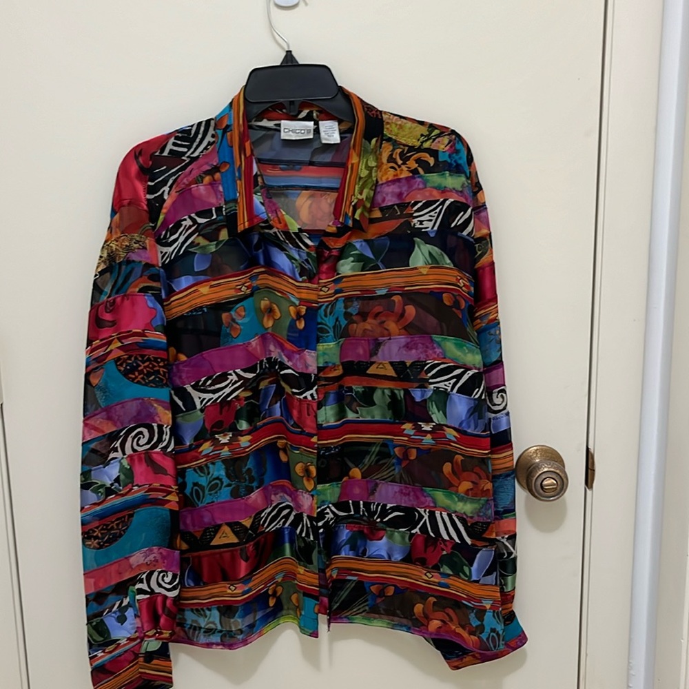 Chico’s 81% silk blouse.